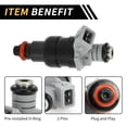 thumbnail image 4 of Inyector de combustible para Dodge para Ram 1500 1996-1999 Boquilla de inyección de combustible No.53030778 1 agujeros negro, 4 of 6