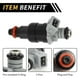thumbnail image 4 of Inyector de combustible para Dodge para Ram 1500 1996-1999 Boquilla de inyección de combustible No.53030778 1 agujeros negro, 4 of 6