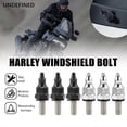 thumbnail image 3 of Motorcycle Windscreen Well Nut Windshield Trim Bolt Screw Caps Cover For Harley Road Glide Fltr All Years Universal AccessoriesBLACK, 3 of 5