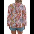 thumbnail image 2 of Blusas Casuales de Larga con Cuello en V y Estampado Bohemio para Mujer 5 Colores Mezclados L, 2 of 7