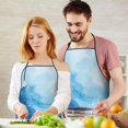 thumbnail image 5 of Blue Marble Pattern Apron-Garden Aprons for Women with Pockets-Cotton Linen Waterproof Kitchen Cooking Gardening Aprons Adjustable for Kitchen,Cooking,BBQ and Salon 33x27 Inch, 5 of 7