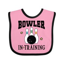 Inktastic Future Bowler in Training Bowling Boys or Girls Baby Bib