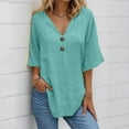 thumbnail image 4 of TYGHBN Women's Casual T Shirts for Everyday Wear Pullover Style Comfortable and Relaxed Fit Perfectly Paired with Jeans Ideal for Spring and Summer Womens Neck Tops Light Long Sleeve Womens Stretch T, 4 of 6