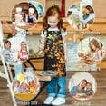thumbnail image 6 of Colorful Butterfly Pattern Kids Aprons for Girls and Boys,Adjustable Neck Strap Toddler Aprons for Kids Cooking Baking, 6 of 6