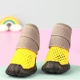 thumbnail image 4 of 4 Pcs Pet Boots, Anti-Slip Dog Shoes, Washable Mesh Boots, Reusable Paw Protectors for Small Medium Dogs, 4 of 9