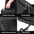 thumbnail image 3 of Mosiso Motorcycle Tail Bag Waterproof Storage Saddle Bag 10L Outdoor Sports Travel Motorbike Seat Back Bag Light Tank Bag Tool Carry Hand Shoulder Bags, Black, 3 of 7