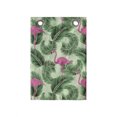 thumbnail image 1 of Flamingo Hanging Pocket Organizer, Repetitive Summer Tropical Bird Palm Trees Leaves Illustraiton, Printed Polyester Storage Bag with Pockets, 14" x 20", Pink Emerald, 1 of 2