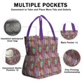 thumbnail image 3 of Boho Bohemia Flower Drawstring Lunch Bag Women - Drawstring Lunch Bag Insulated for Work Office - Stain-Resistant Large Lunchbags for Women with Multi-Pockets, 3 of 6