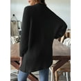 thumbnail image 5 of Women Knit Long Cardigan Long Sleeve Open Front Oversized Sweater Coat  M, 5 of 6