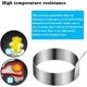 thumbnail image 3 of Anillo para huevos, molde para tortilla de acero inoxidable de 4 piezas, molde para hornear para cocinar huevos fritos/panqueques/tortillas y más, revestimiento antiadherente, acero inoxidable de grado alimenticio Rojo Verde Cocina, Decoración y Otros, 3 of 5
