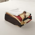 thumbnail image 3 of Erosebridal Retro Striped Fleece Blanket, Minimalism Sherpa Throw, Geometric Decor, 3 of 6