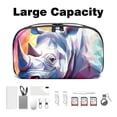 thumbnail image 3 of Rhinoceros Digital Pouch with Oxford Fabric, Waterproof, Size 5.9x9.44x3.14 in, Cord Organizer, Charger Organizer, Bag Cable Organizer, Electronic Travel Case Organizer, 3 of 6