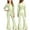 A39 Green, variant on Girls' Shiny Metallic Jumpsuit Long Sleeve Flared Pants One Piece Outfit for Dance, Party Holiday Sequin Jumpsuits
