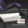 thumbnail image 6 of Bigzzia Gaming Chair Office Chair, Ergonomic Game Chair with Headrest & Lumbar Pillow, Purple, 6 of 8