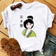 thumbnail image 3 of Camiseta con estampado con dibujo de princesa Mulan de dibujos animados de Disney para mujer, camisetas de manga corta a la moda para mujer, camisetas informales para chica, camiseta para mujer, 3 of 5
