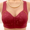 thumbnail image 4 of Lixiuxyad Full Coverage Bra For With Superior Support And Comfort All Day Wireless T Shirt Bra Seamless Underwear For Plus Bust,Bras for Women Red 48, 4 of 4