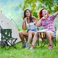 thumbnail image 6 of 600D Oxford Camping Chair Portable Foldable Chair Supports 220 lbs for Picnic, Fishing, Backpacking White Goose Carrying Christmas Gift, 6 of 8