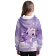 thumbnail image 3 of Pzuqiu Axolotl Hoodies for Kids Soft Warm Boys Hooded Sweatshirt Fashion Lightness Children's Long Sleeve Sweatshirt Wind Proof Versatile for Fall Winter 8-9, 3 of 7