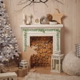 thumbnail image 5 of Christmas Garlans Artificial Eucalyptus Garland with Red Berries Pine Cones Faux Greenery Hanging Garlands Christmas Vine Table for Holiday Stairs Wall Fireplace Mantel Indoor Outdoor Decor (C), 5 of 7