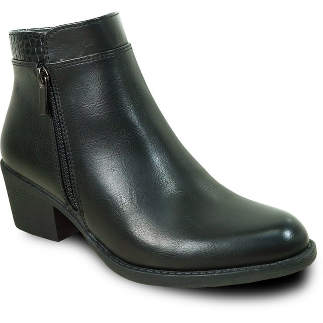 kozi Canada Bottillon Robe Imperméable pour Femme VENUS-2 Botte d'Automne avec Double Fermeture Éclair Noir