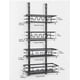 thumbnail image 1 of Estante de almacenamiento colgante para colgar sobre la puerta con 5 cestas y estantes de metal para cocina, baño, despensa y artículos de tocador., 1 of 5
