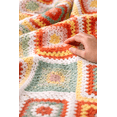 thumbnail image 3 of Cobija Decorativa de Crochet Tejida a Mano Artesanal 155 x 130 cm Amarillo, 3 of 5