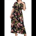 thumbnail image 1 of Vestido de Verano Holgado Informal de Corta con Corte A y Corte en A para Mujer, Talla Grande Negro XXL, 1 of 10