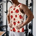 thumbnail image 5 of Cauagu Red Ladybug Print Men's Sleeveless Muscle Shirts,Tank Tops Quick Dry Workout Tank Top Gym Muscle Tee Fitness Bodybuilding T Shirt for Men-4X-Large, 5 of 7