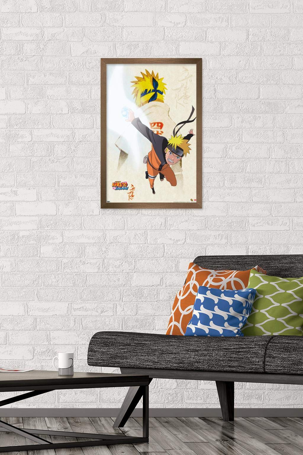 Naruto - Powers Wall Poster, 14.725" x 22.375", Framed