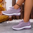 thumbnail image 5 of Domzle Women's Tennis Running Walking Shoes Slip on Casual Non Slip Athletic Workout Gym Sneakers Fashion Lightweight Breathable Mesh Jogging Work Sports Outdoor Shoe Purple, 5 of 6