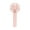Pink, variant on PureCasa Portable 7-Blade Mini Fan Rechargeable, Plastic Handheld Small Fans 3-Speed Adjustable & Triangle Bracket, Summer Supplies Personal Cooling Fan Blows Cold Air, 7.5"x3.1"x1.7", 1PC, Pink