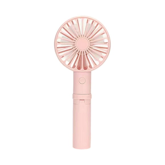 TopLLC Small Handheld Fan, Portable Personal Desk Fan with Tripod Stand, USB Rechargeable Battery Operated Electric Fan 3 Speed Quiet Strong Airflow Cooling Fan for Office Bedroom Travel