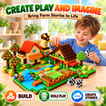 thumbnail image 6 of HXFOU Magnetic Blocks Farm Set, 200PCS STEM Magnetic Building Cubes Blocks Toy for Kids Ages 3+, 6 of 10
