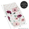 thumbnail image 6 of Sweet Jojo Designs Watercolor Floral Pink White and Green Changing Pad Cover, 6 of 6