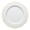 White with Gold, variant on Smarty 7.5" Pink with Gold Rim Round Blossom Disposable Plastic Salad Plates 120ct