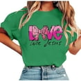 thumbnail image 2 of Craaazy Women's Bow Prints Fashion Round Neck Short Sleeved T-shirts Gifts, 2 of 7