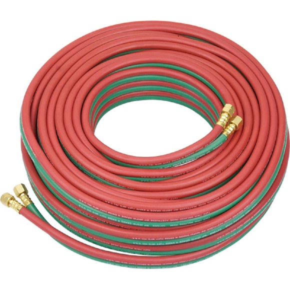 100ft Twin Dual Line Oxy Acetylene Welding Hose 100 Feet 300psi Brass Fitting