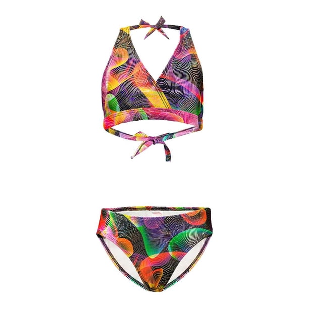 Traje de Baño Niña MERMAIDS123 Talla 10 dos piezas de triangulo Multicolor