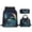 Blue Butterfly Moon, variant on Cute Ladybug School Backpack for Girls 4-6 Lightweight Little Girls Bookbag with Lunch Box and Pencil Case 3 In 1 Kids Back to School Gifts