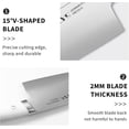 thumbnail image 3 of Plys Cleaver Knife,7.5 Inch Professional Kitchen Knives,Ultra Sharp Stainless Steel Meat Cleaver, Butcher Knife for Kitchen and Restaurant, 3 of 7