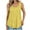 Yellow1, variant on fatyb Tank Tops Womens Casual Textured Stretch Sleeveless T Shirts Summer Crew Neck Solid Color Blouses