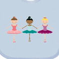 thumbnail image 4 of Inktastic Little Ballerina Trio Girls Baby Bib, 4 of 4