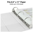 thumbnail image 5 of Staples 358166 CintBllTer .5-Inch Round 3-Ring View Binder White, 12/Carton (21682), 5 of 8