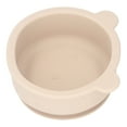 thumbnail image 4 of Tazón de silicona de grado alimenticio para bebés, con forma de oso de dibujos animados, con ventosa, color beige, 4 of 14