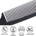 thumbnail image 3 of Professional Teasing Comb, Fine and Wide Tooth Hair Pack Barber Comb, Black Carbon Fiber Cutting Comb, Styling Comb., 3 of 5