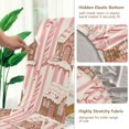 thumbnail image 5 of Yayeee 4 Pack Dining Chair Covers Stretch Parson Chairs Slipcovers Seat Protector, Pink Candy House, 5 of 6
