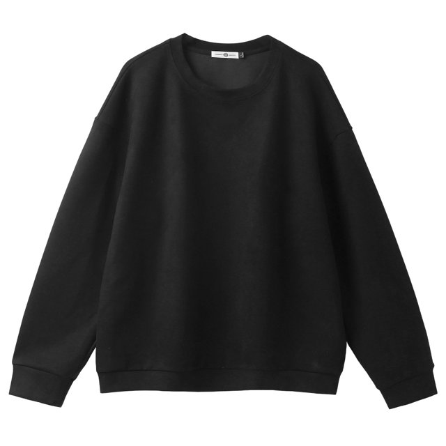 pstuiky manga larga para hombre, Sudadera de gamuza de color liso para hombre, cuello redondo, manga larga, holgada, informal, de manga larga y cuello redondo. top de hombre l