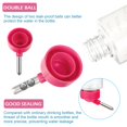 thumbnail image 1 of Wosthever 2 unids/set Animal PEQUEÑO botella para beber materiales duraderos botella fácil de beber para animales pequeños azul y rosa rojo, 1 of 3