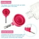 thumbnail image 3 of Toystoory 2 unids/set Animal PEQUEÑO botella para beber materiales duraderos botella fácil de beber para animales pequeños azul y rosa rojo, 3 of 3