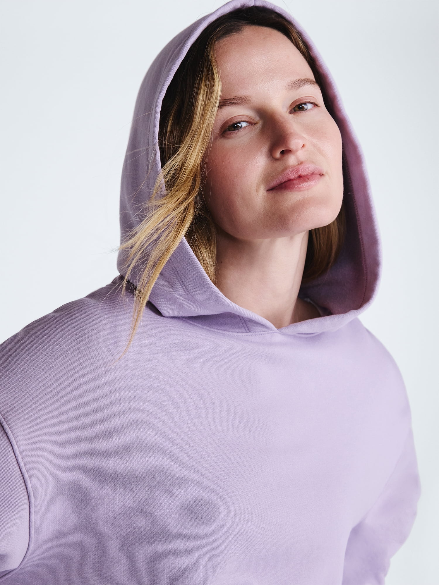 Scoop Women's and Women's Plus Mineral Wash Oversized Hoodie, Sizes XS-4X